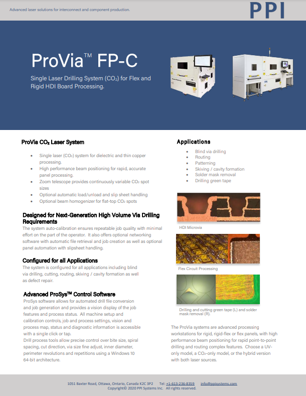 ProVia FP-C datasheet